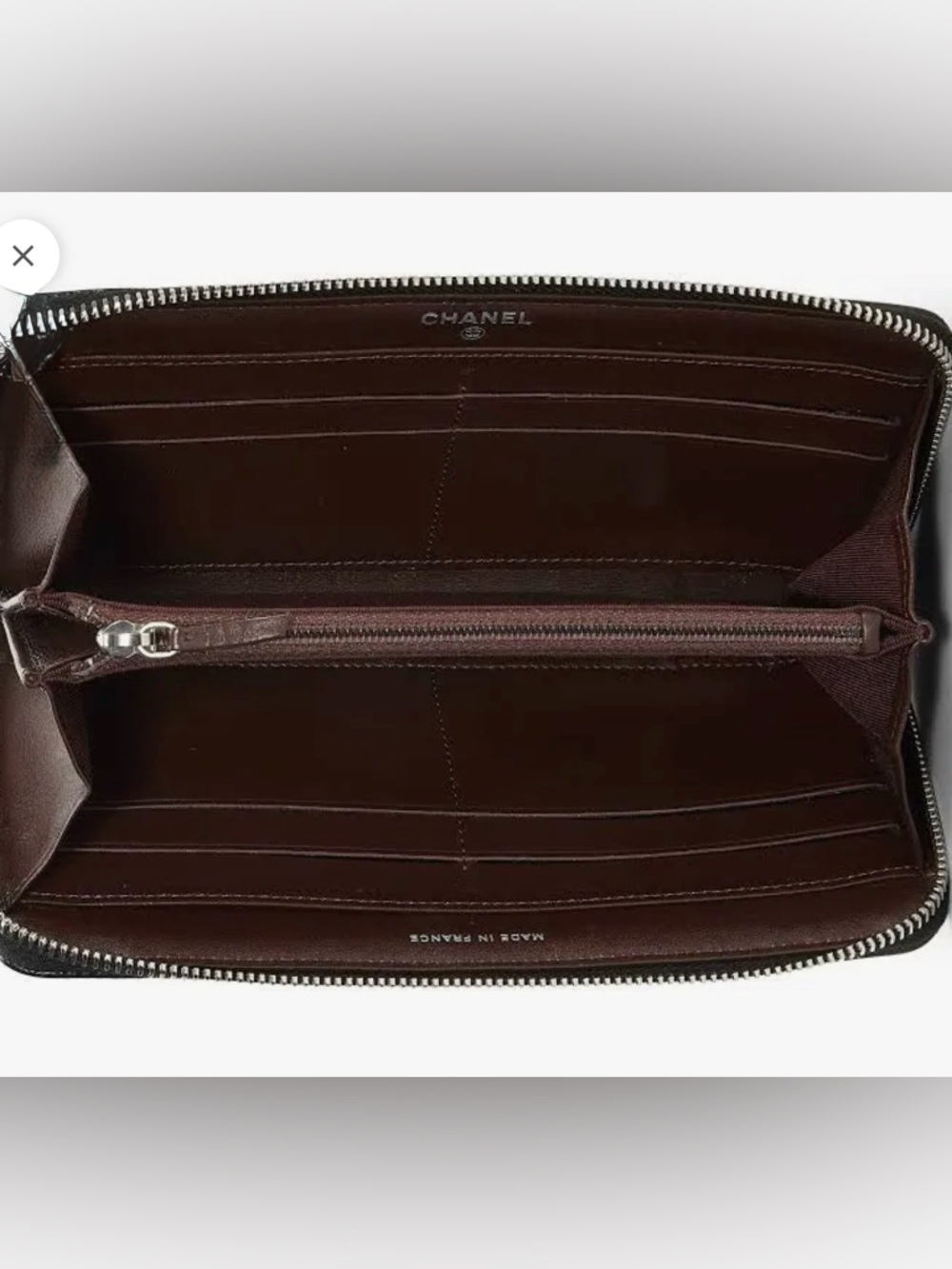 CHANEL Timeless Classic Lambskin  Zip around Wallet - Picture 8 of 12
